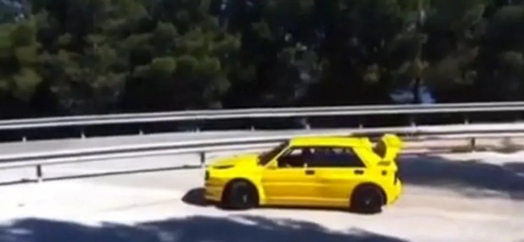 Lancia Delta: Loris Capirossi in drifting