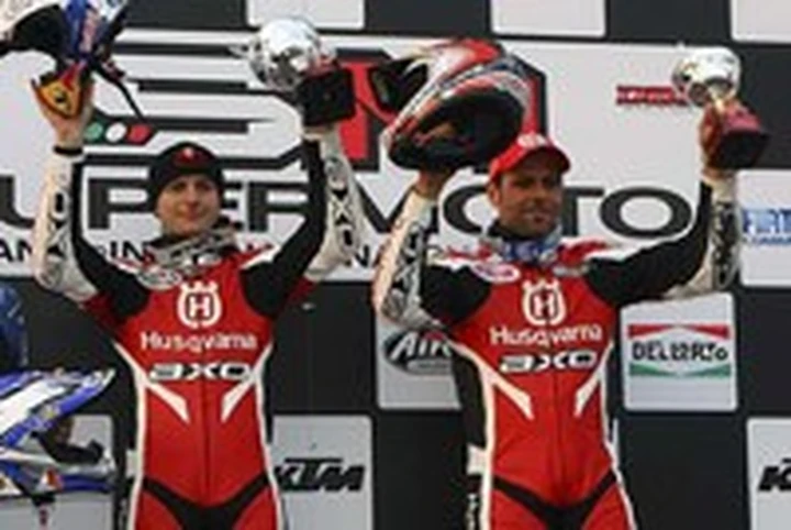 Ivan Lazzarini soddisfatto della sua Husqvarna