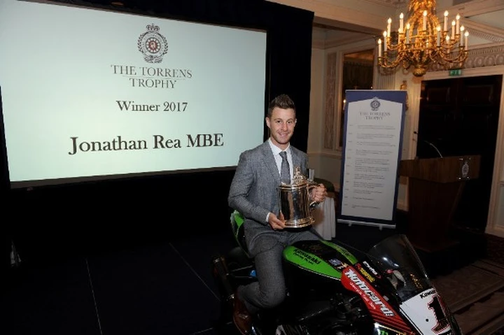 Jonathan Rea premiato con il Torrens Trophy 2018