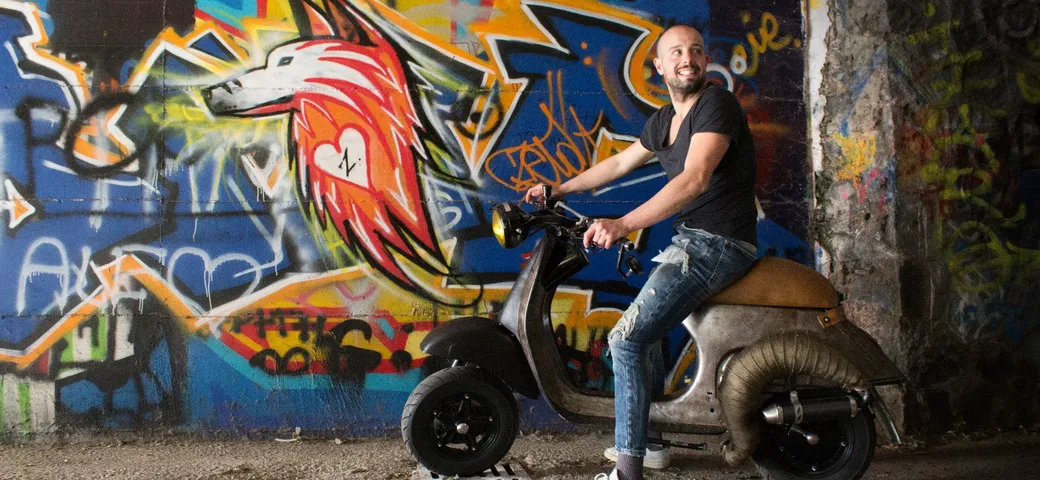 Special: una Vespa Px rivisitata in chiave cafe racer