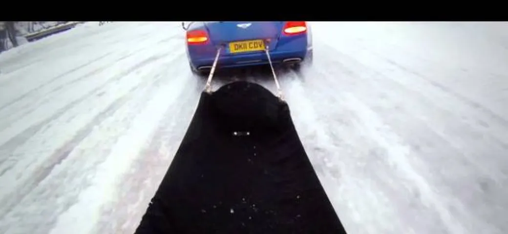 Video: Sciare con una Bentley Continental GT