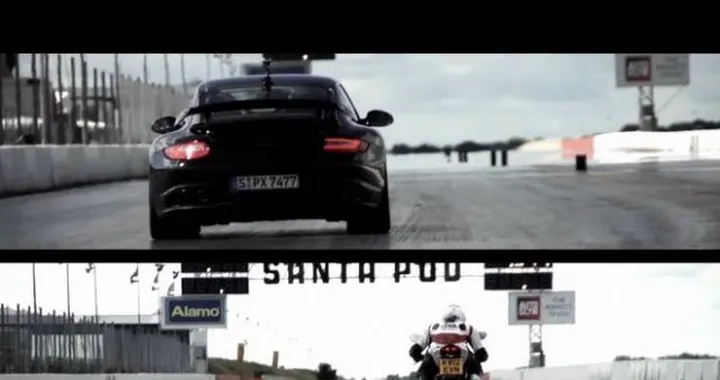 Porsche GT2 RS vs Ducati 1199 Panigale S /video