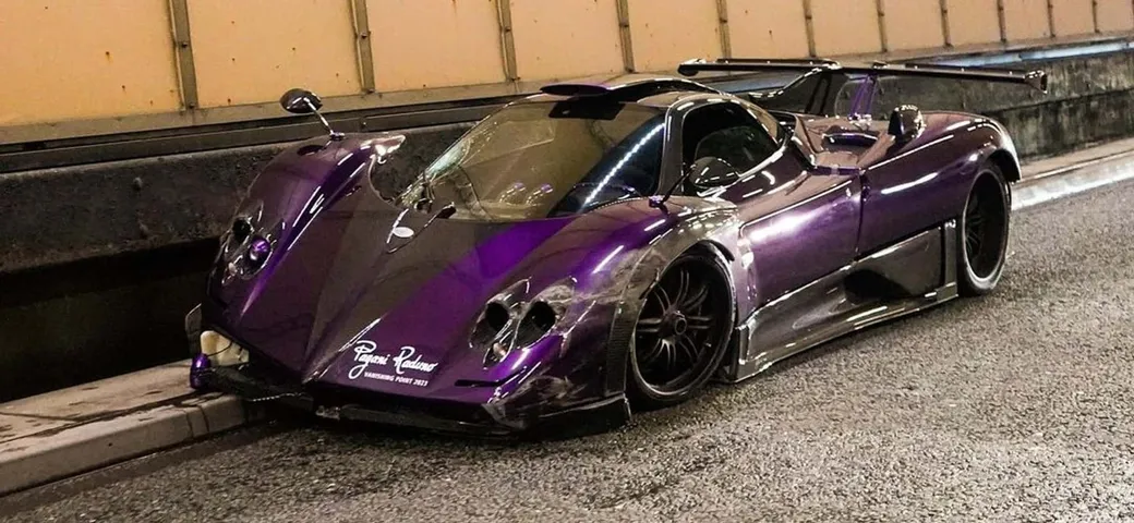Pagani Zonda 760 LH appartenuta a Lewis Hamilton distrutta in un incidente