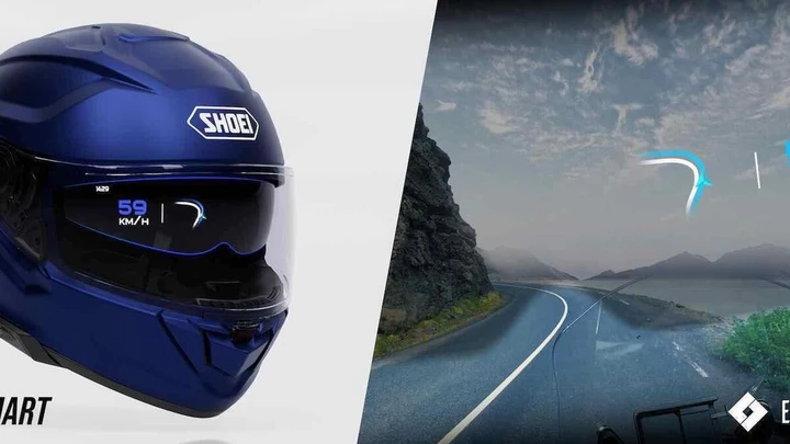 HUD, telecamere e AI: il futuro dei caschi moto è già qui