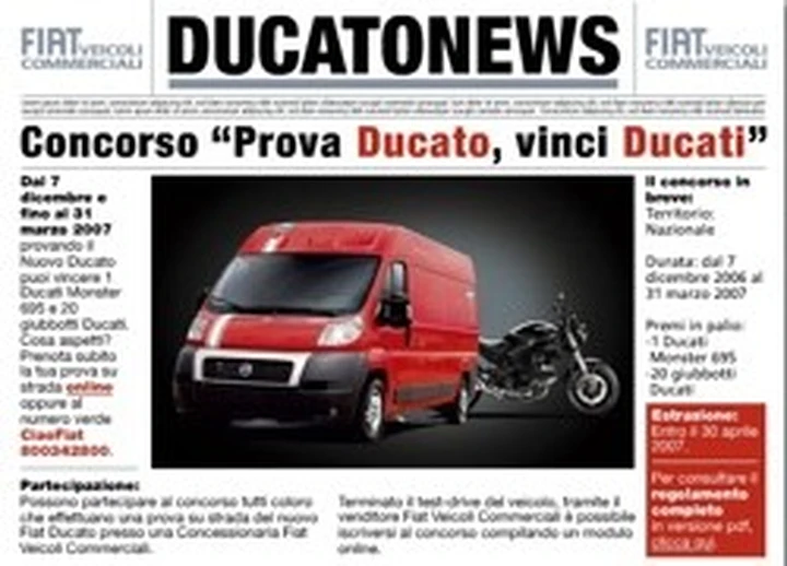Prova Ducato e... vinci Ducati!