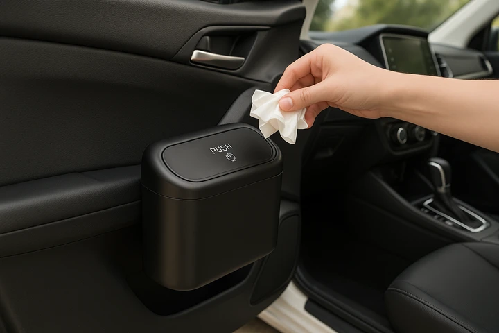 Un accessorio pratico e compatto per l’auto: il cestino in offerta su Amazon