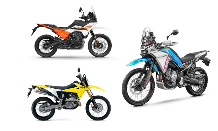 Confronto tra CFMOTO 450 Ibex, KTM 390 Adventure R e Suzuki DR-Z4S: quale scegliere?