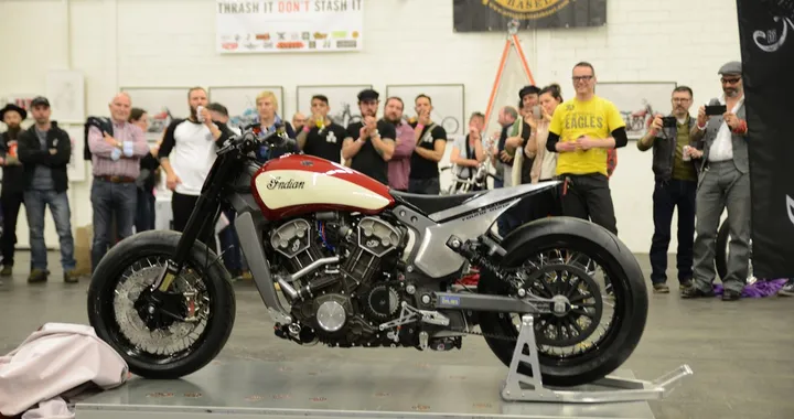 La Indian Scout Miracle Mike di Young Guns svelata ad Art &amp; Wheels show