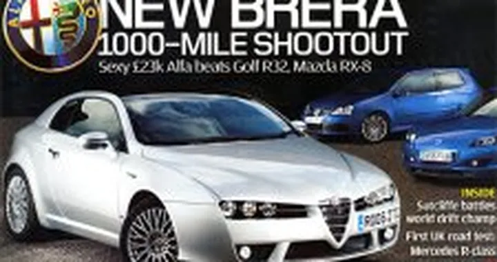 Autocar - Brera batte Golf R32 e e Mazda RX-8