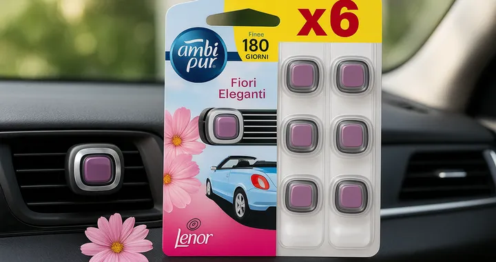 Ambi Pur Odourclear: 6 profumatori auto a 13 euro grazie al Prime Day Amazon