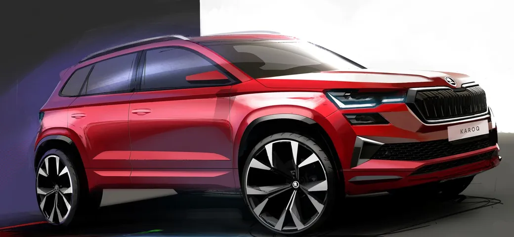 Skoda Karoq: i primi teaser del restyling 2022