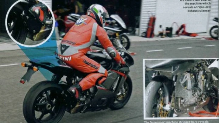 Una nuova foto spia della MV Agusta F3 a tre cilindri
