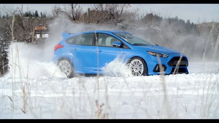 Ken Block sulla neve con la nuova Ford Focus RS