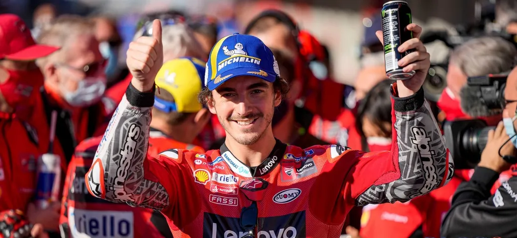 Bandiera Rossa a Portimao, vince Bagnaia!