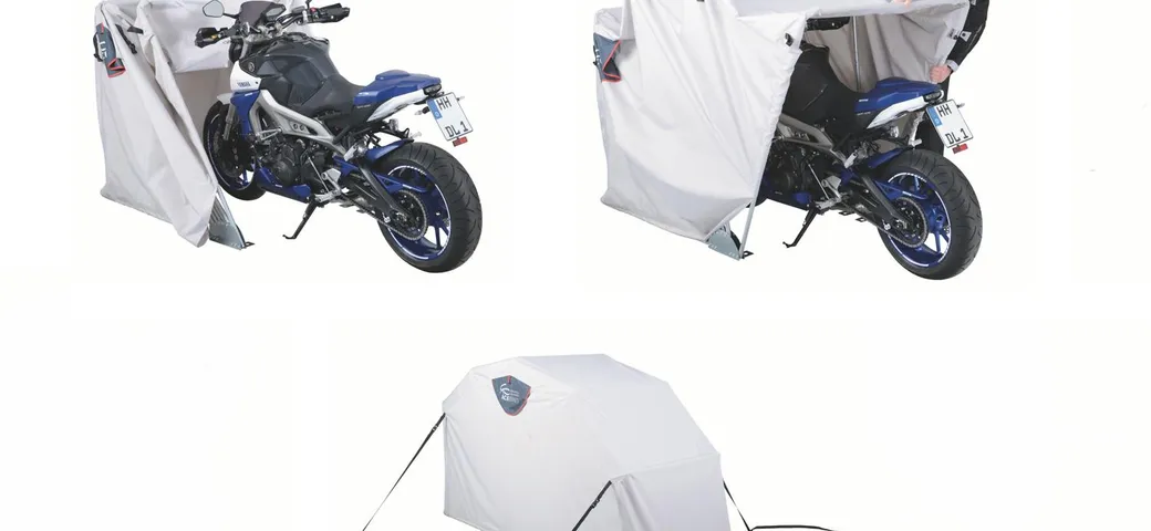 Garage moto pieghevole Acebikes: rifugio versatile