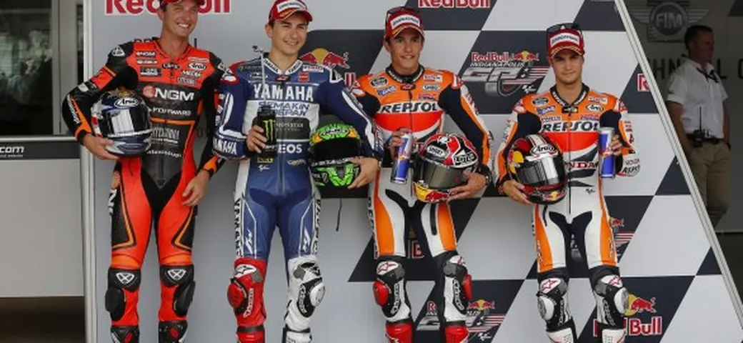 MotoGP Indianapolis 2013: Marquez si prende la pole su Lorenzo e Pedrosa, Rossi 9° a +1