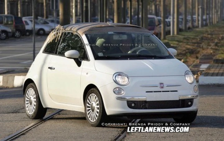Fiat 500 cabriolet: nuove foto spia