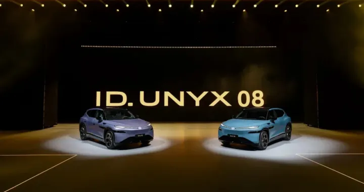 Volkswagen lancia in Cina l’ID. Unyx 08, SUV elettrico con piattaforma 800V