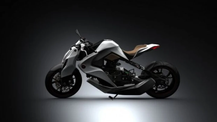 Izh-1 Hybrid Motorcycle. Concept ibrido da 34 km/l