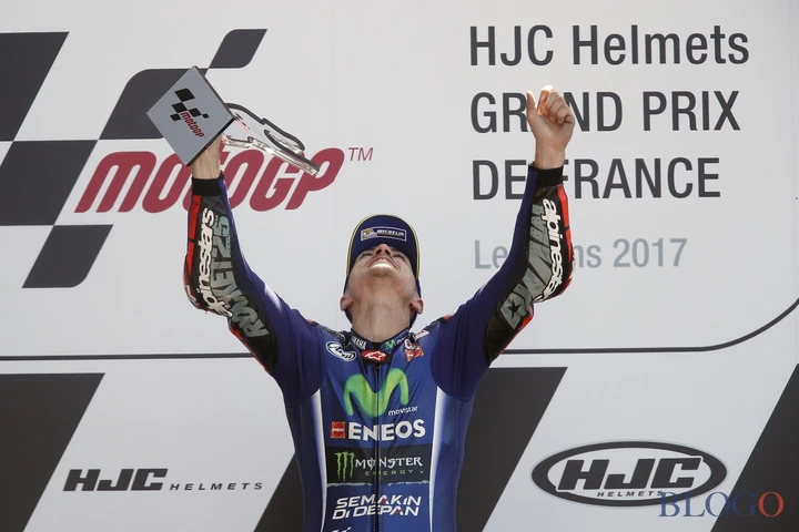 MotoGP Le Mans: vince Vinales su Zarco e Pedrosa; Rossi e Marquez KO [FOTO]