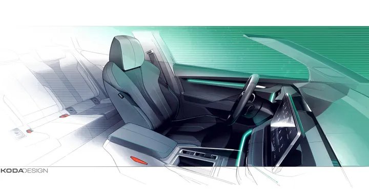 Nuova Škoda Elroq: grande sfoggio di materiali interni sostenibili