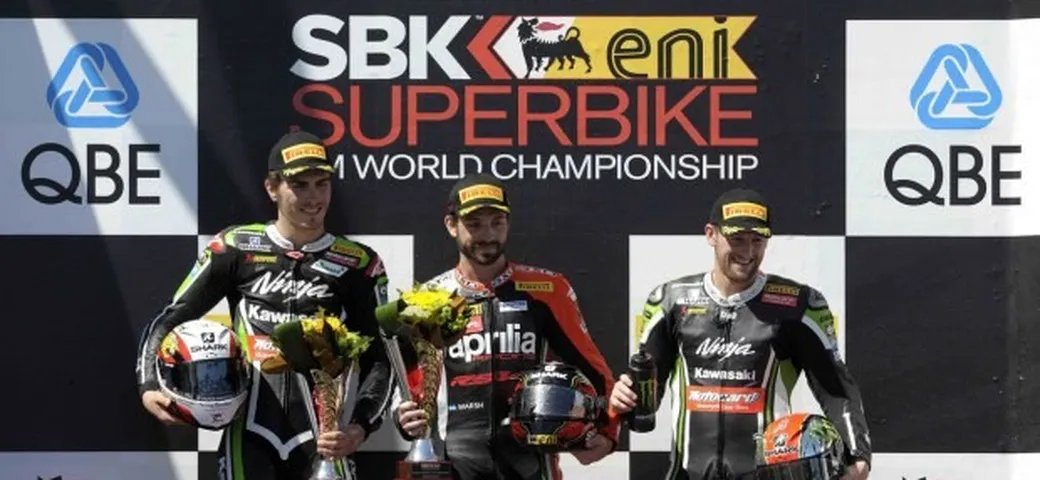 SBK, Phillip Island: bandiera rossa in Gara-2, vince Guintoli, 4° Giugliano [FOTO]