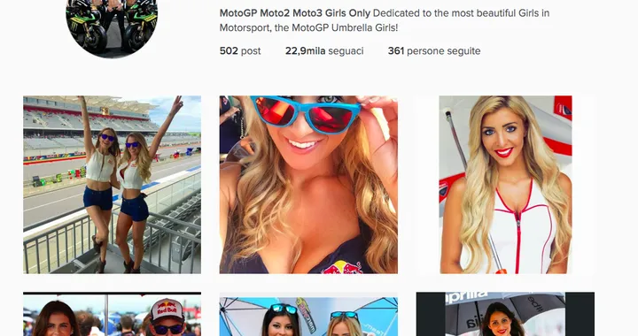 Gli account Instagram da seguire: @motogp_paddockgirls