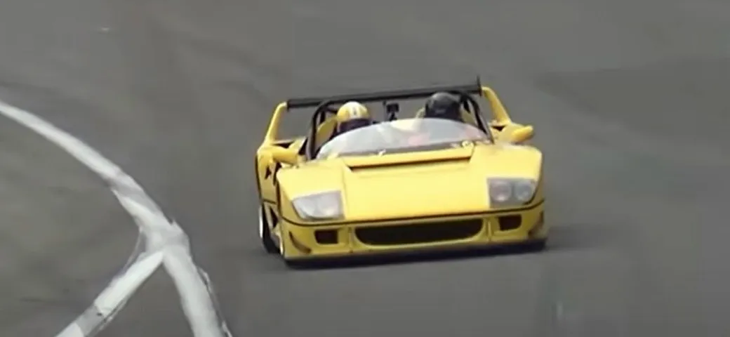 La controversa F40 LM Barchetta sulla pista di Spa [Video]