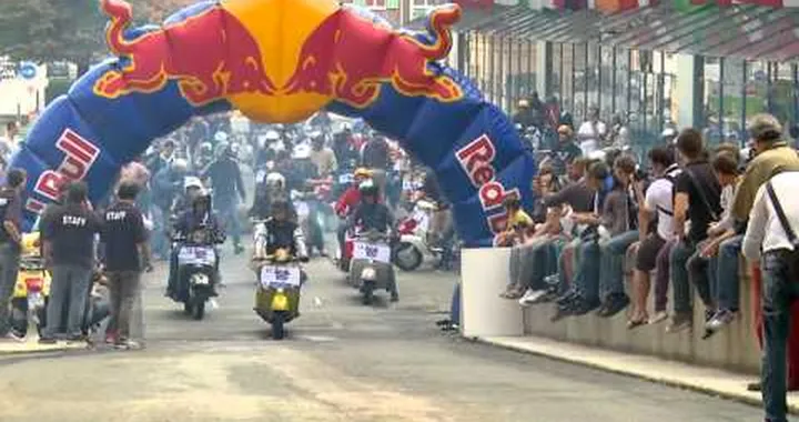 Red Bull Lingotto: Riding Vespas in the Fiat Factorry