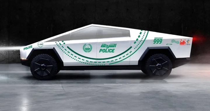 Un Tesla Cybertruck alla Polizia di Dubai