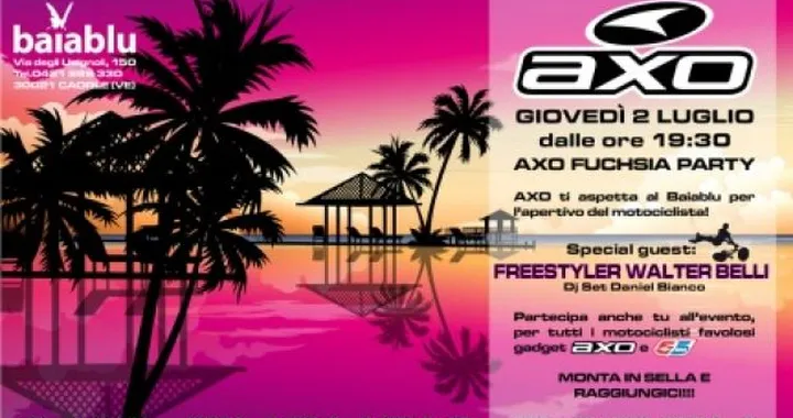 AXO Fuchsia Party l'aperitivo del motociclista