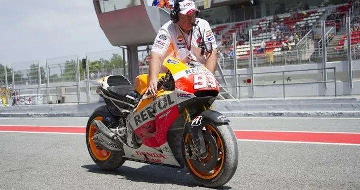 MotoGP: incidente per Marc Marquez nel test HRC di Brno