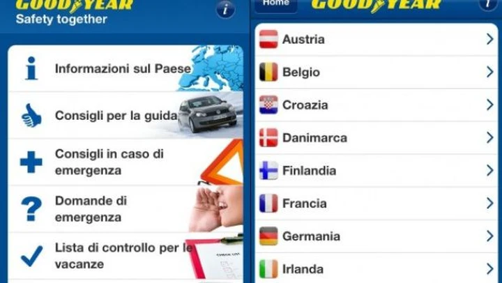 Rubrica App per motociclisti: Road Safety App by Goodyear