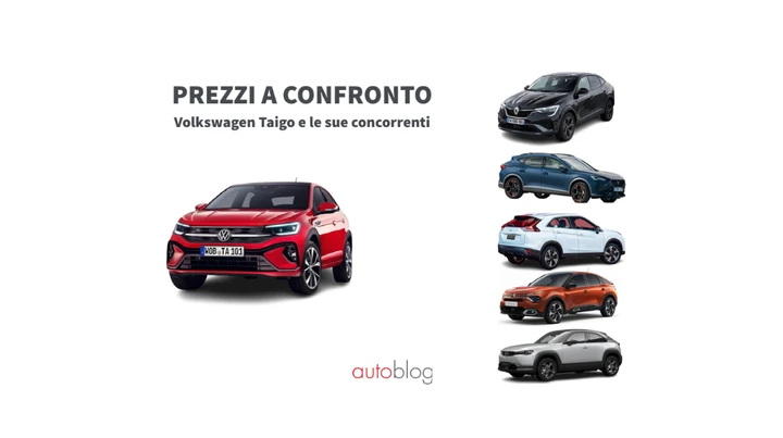 Volkswagen Taigo: prezzi a confronto con le sue concorrenti