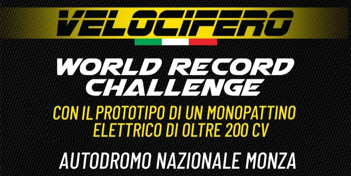 Velocifero punta a conquistare un nuovo record di velocità con un monopattino elettrico