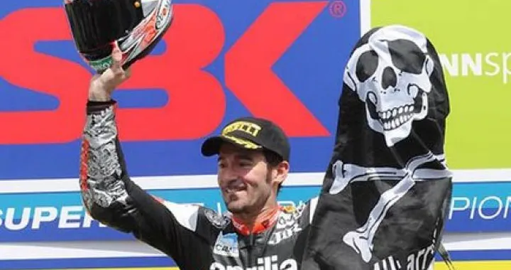 Max Biaggi a Misano in occasione del CIV