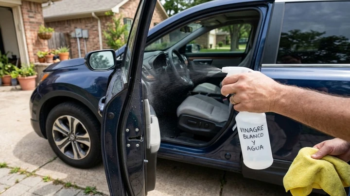 Aceto bianco sulle portiere dell'auto: a cosa serve questo trucco