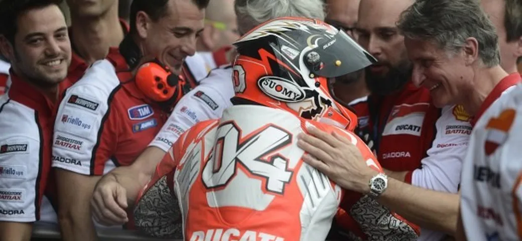MotoGP Austin 2014, Dovizioso festeggia il podio: 