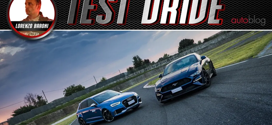 Audi RS 3 vs Ford Mustang Ecoboost: la prova comparativa