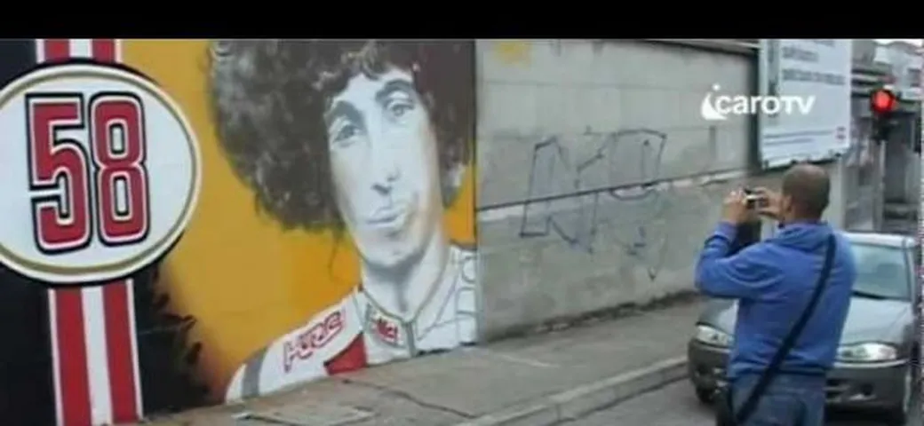 Un murales di 16 metri in onore di Marco Simoncelli