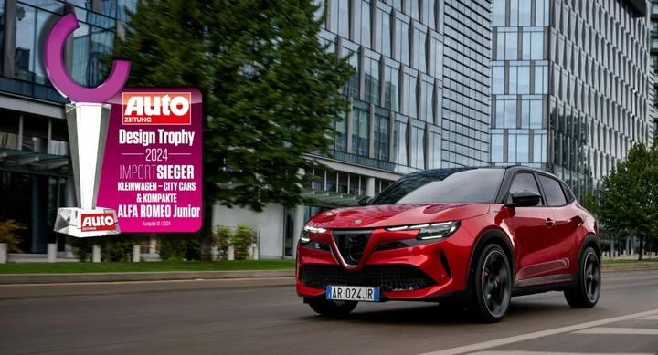 Alfa Romeo Junior premiata per il design in Germania