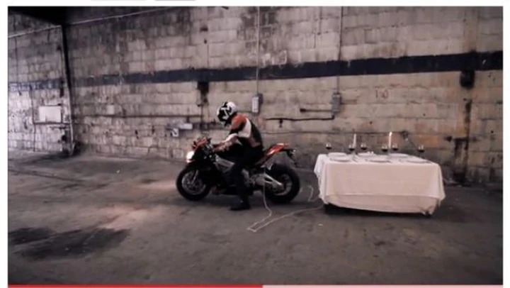 A cena con la Aprilia RSV4: il promo video americano