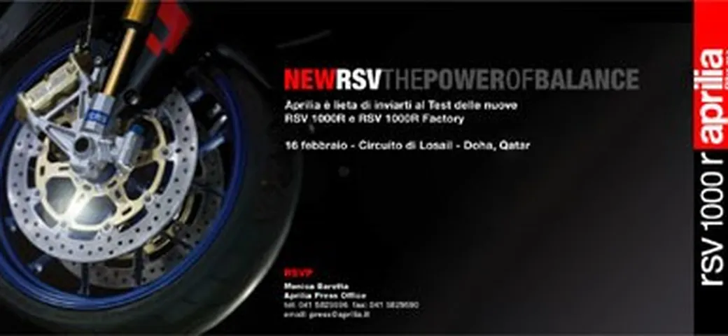 Motoblog in Qatar a provare la nuova Aprilia RSV1000 R e Factory!
