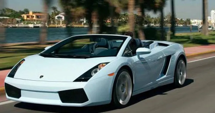 Lamborghini Gallardo Spyder - à - la Miami Vice