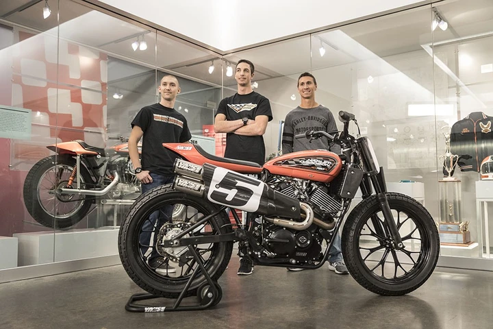 Harley-Davidson presenta il suo Flat Track Racing Team