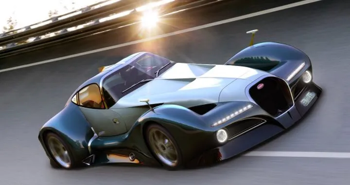 Bugatti 12.4 Atlantique concept car: il render del nostro lettore Alan Guerzoni