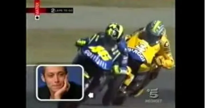 Rossi a Matrix: i duelli con Biaggi, Gibernau e Stoner