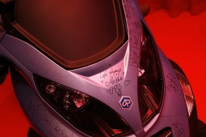 Il Piaggio Mp3 ai Music Awards