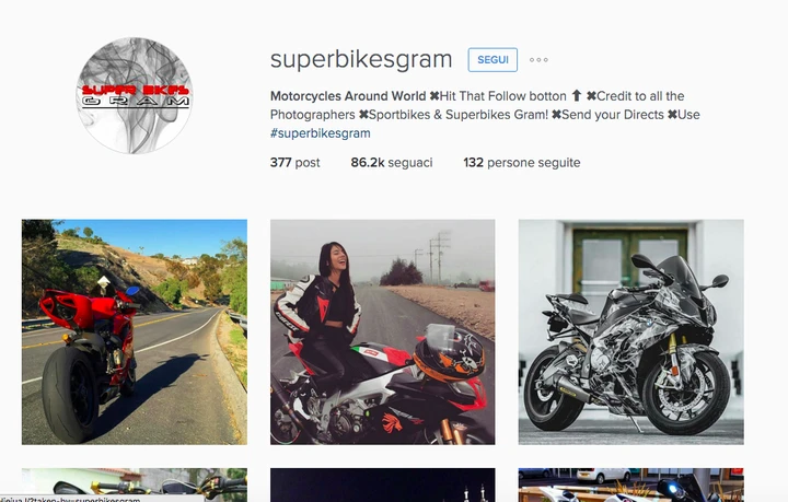 Gli account Instagram da seguire: @superbikesgram