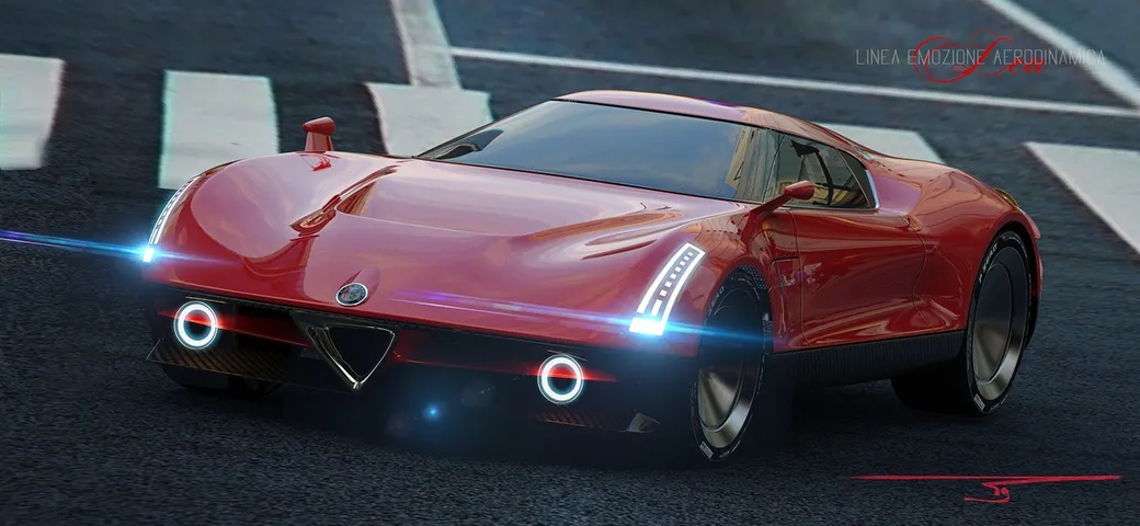 Alfa Romeo: LEA, rendering per un'auto da sogno